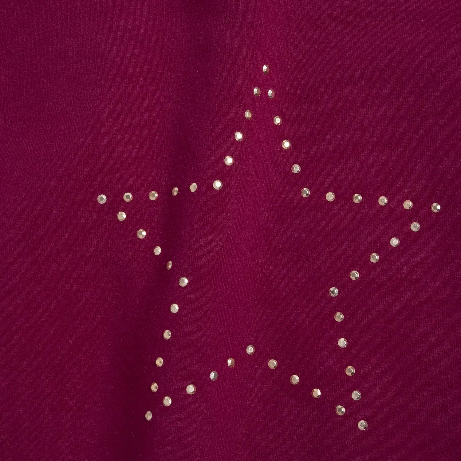 Girls Dark Pink Self Design Long Sleeve Dress