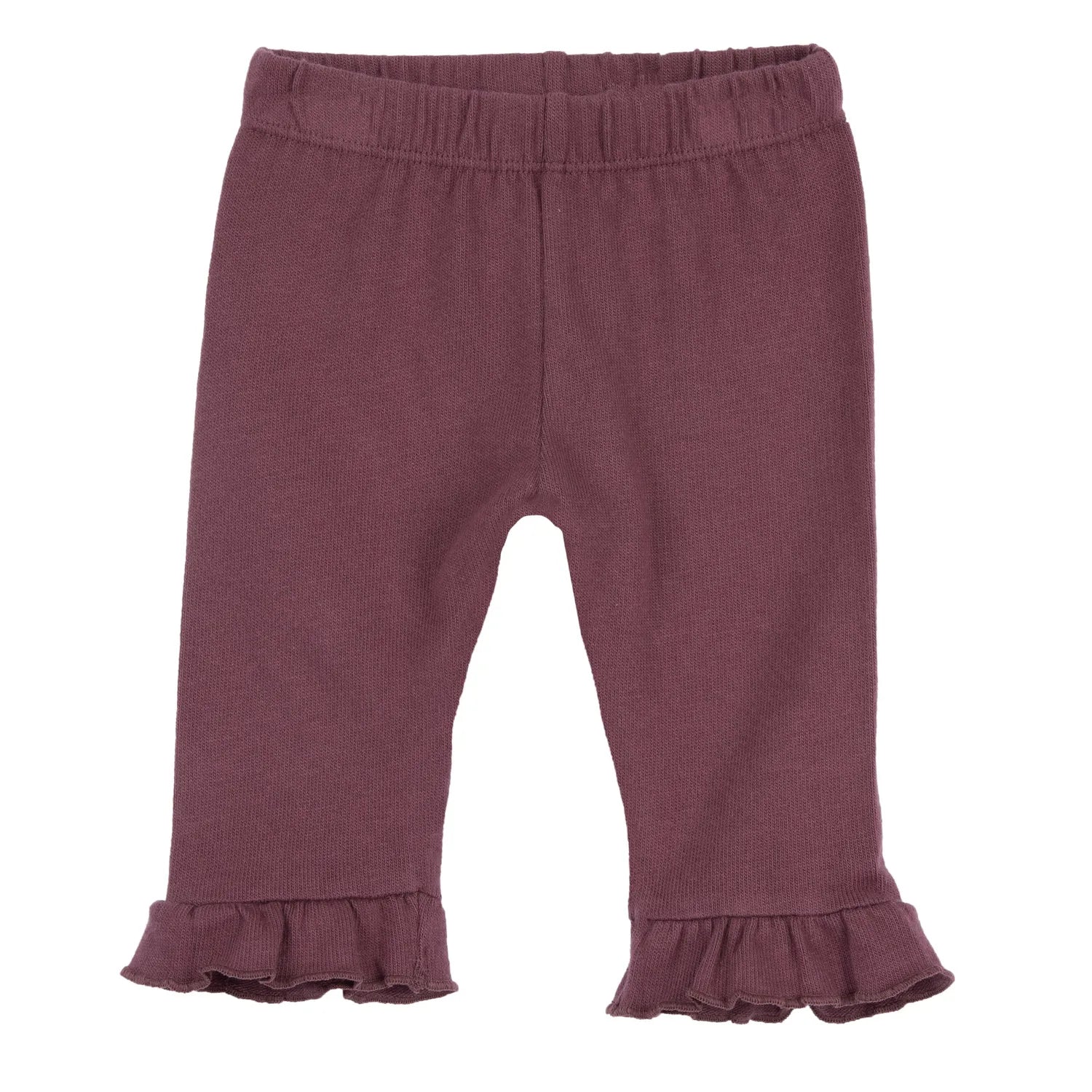 Girls Dark Pink Self Design Trouser