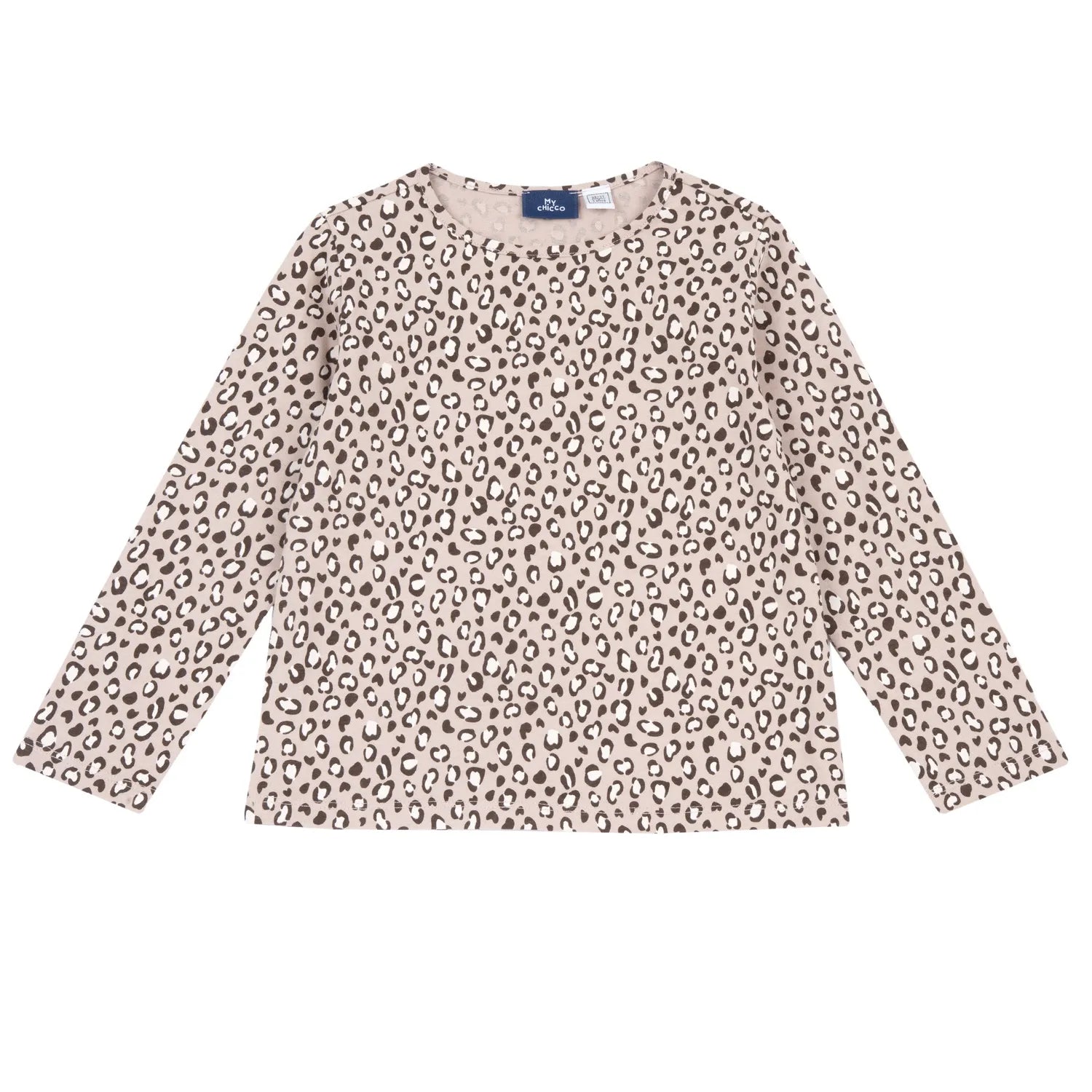 Girls Light Pink All Over Printed T-shirt