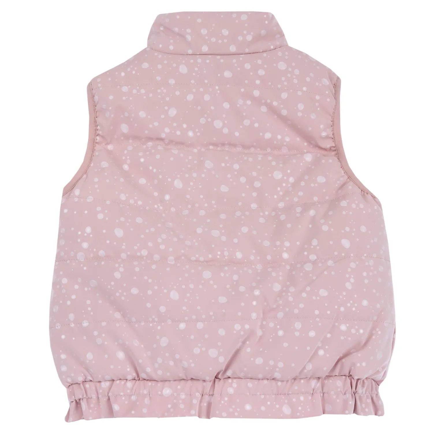 Girls Light Pink Printed Jacket