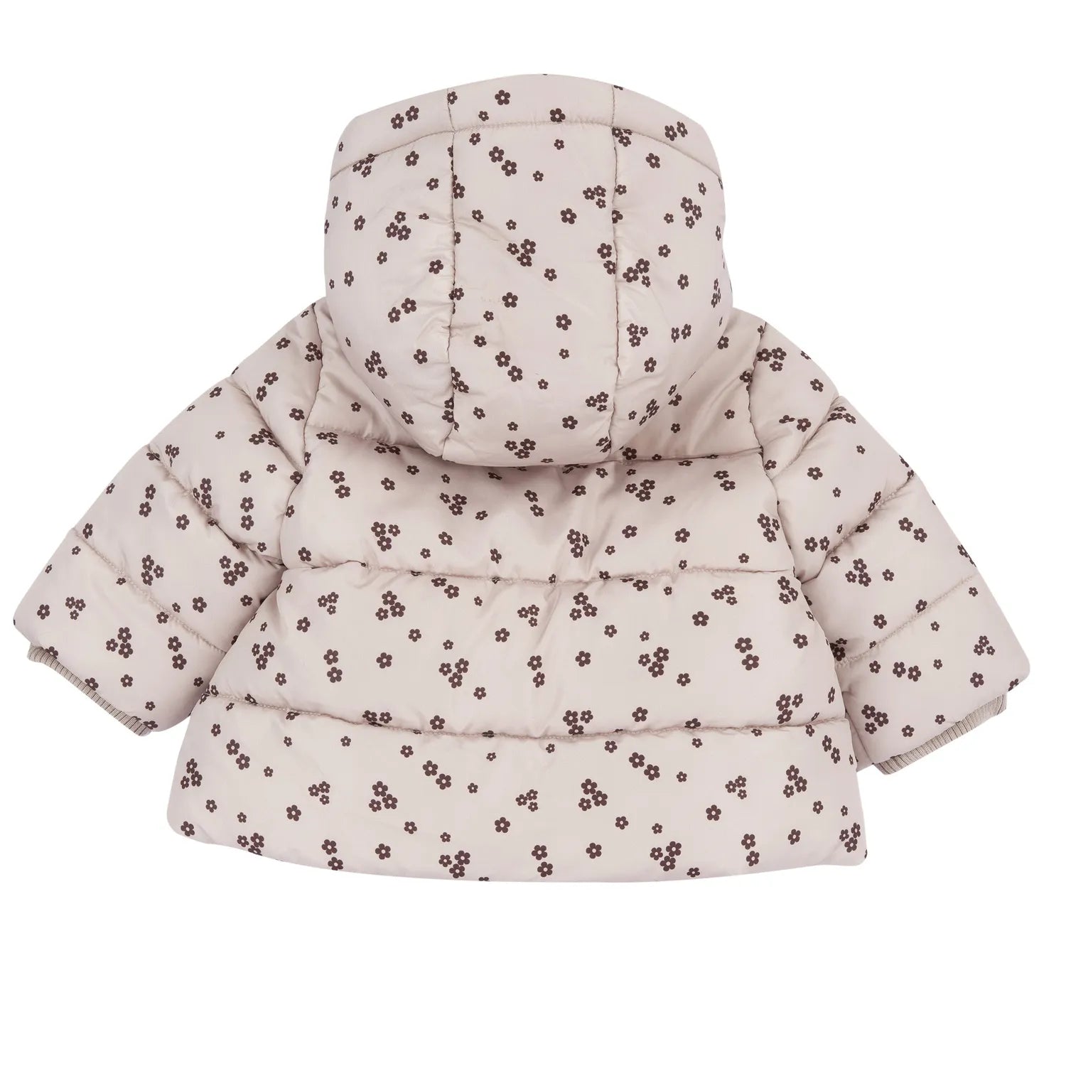 Girls Light Pink Printed Polyester Jacket