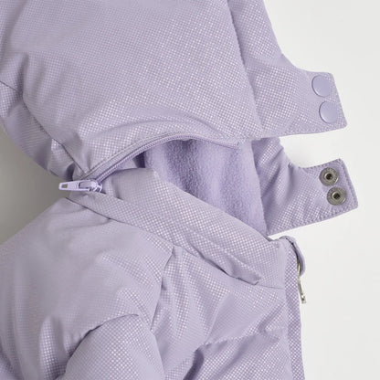Girls Lilac Solid Jacket