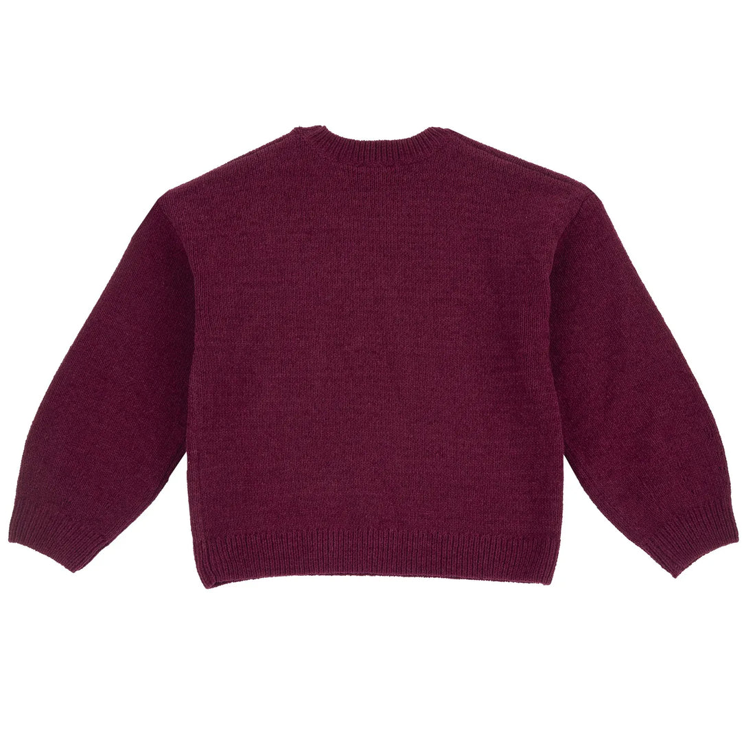 Girls Maroon Embroidered Pullover