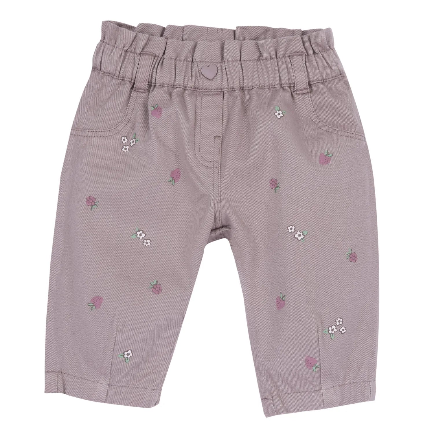 Girls Medium Lilac Printed Trouser