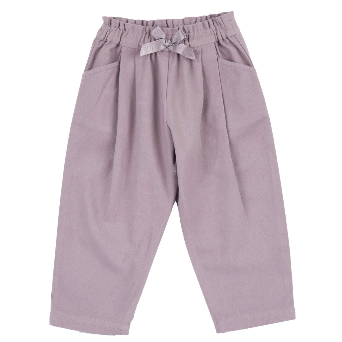 Girls Medium Lilac Self Design Trouser