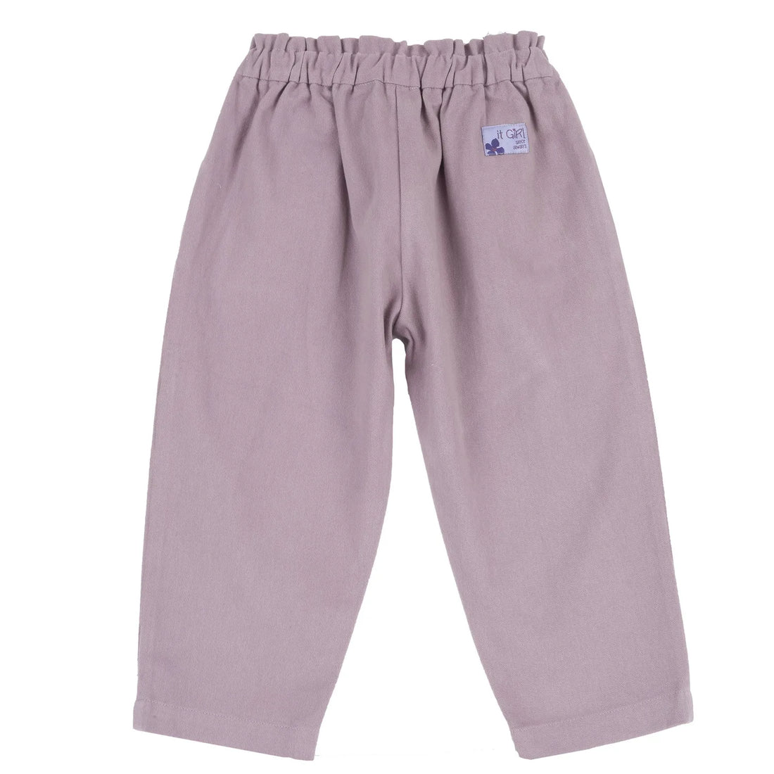 Girls Medium Lilac Self Design Trouser