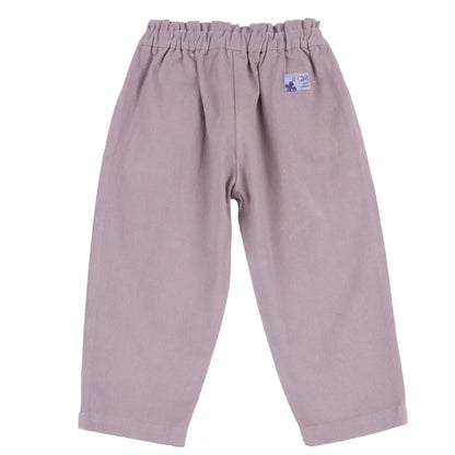 Girls Medium Lilac Self Design Trouser