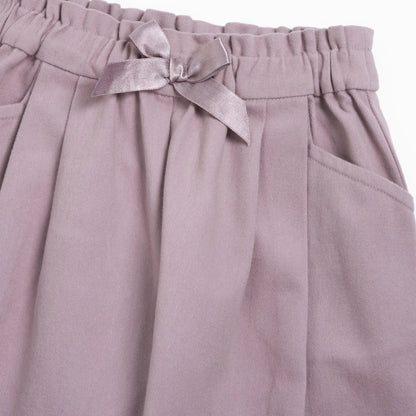 Girls Medium Lilac Self Design Trouser