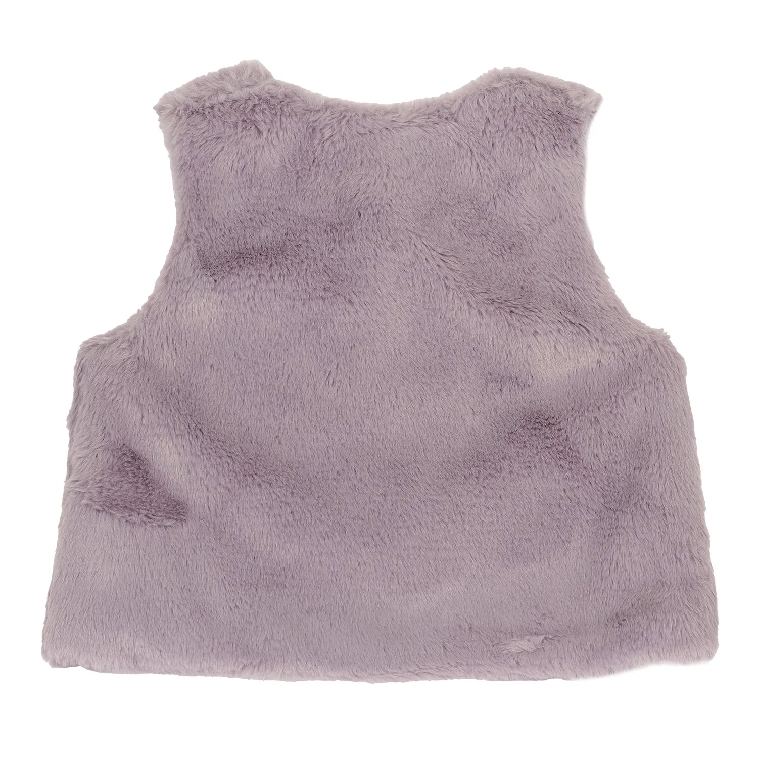 Girls Medium Lilac Solid Waistcoat