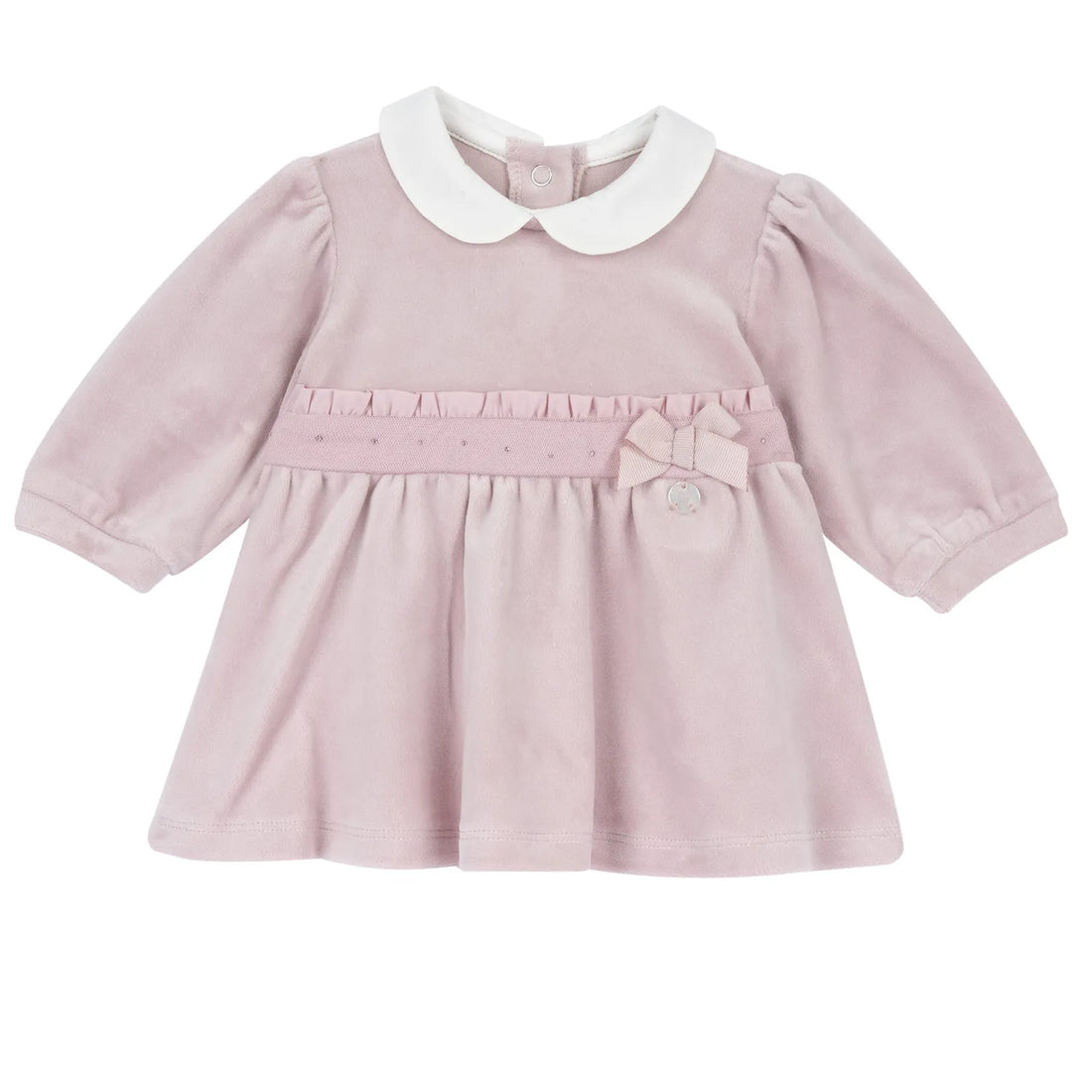 Girls Medium Pink Knitted Long Sleeve Dress