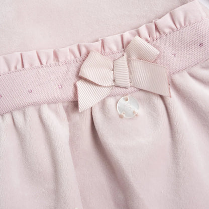 Girls Medium Pink Knitted Long Sleeve Dress