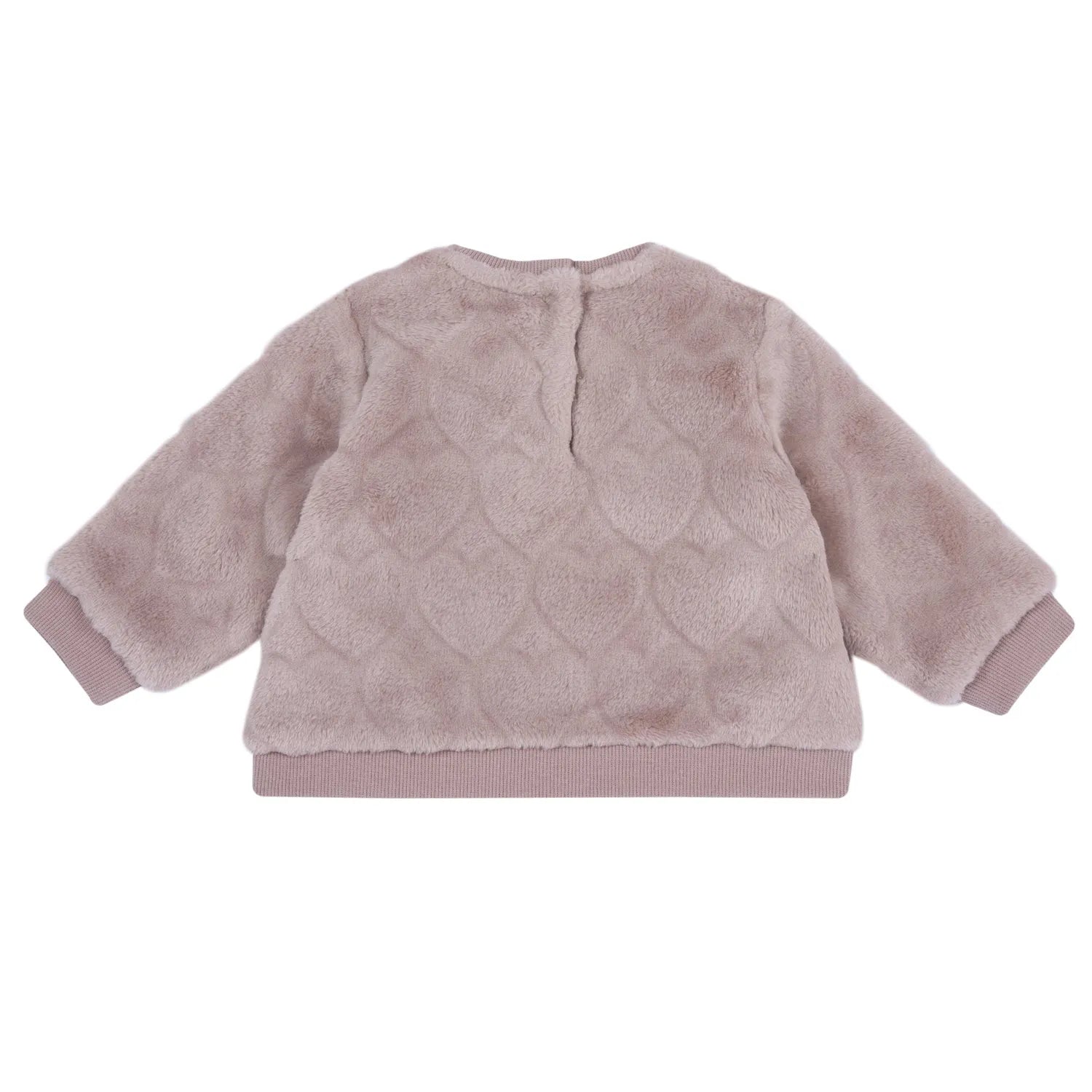 Girls Medium Pink Self Design Sweatshirt