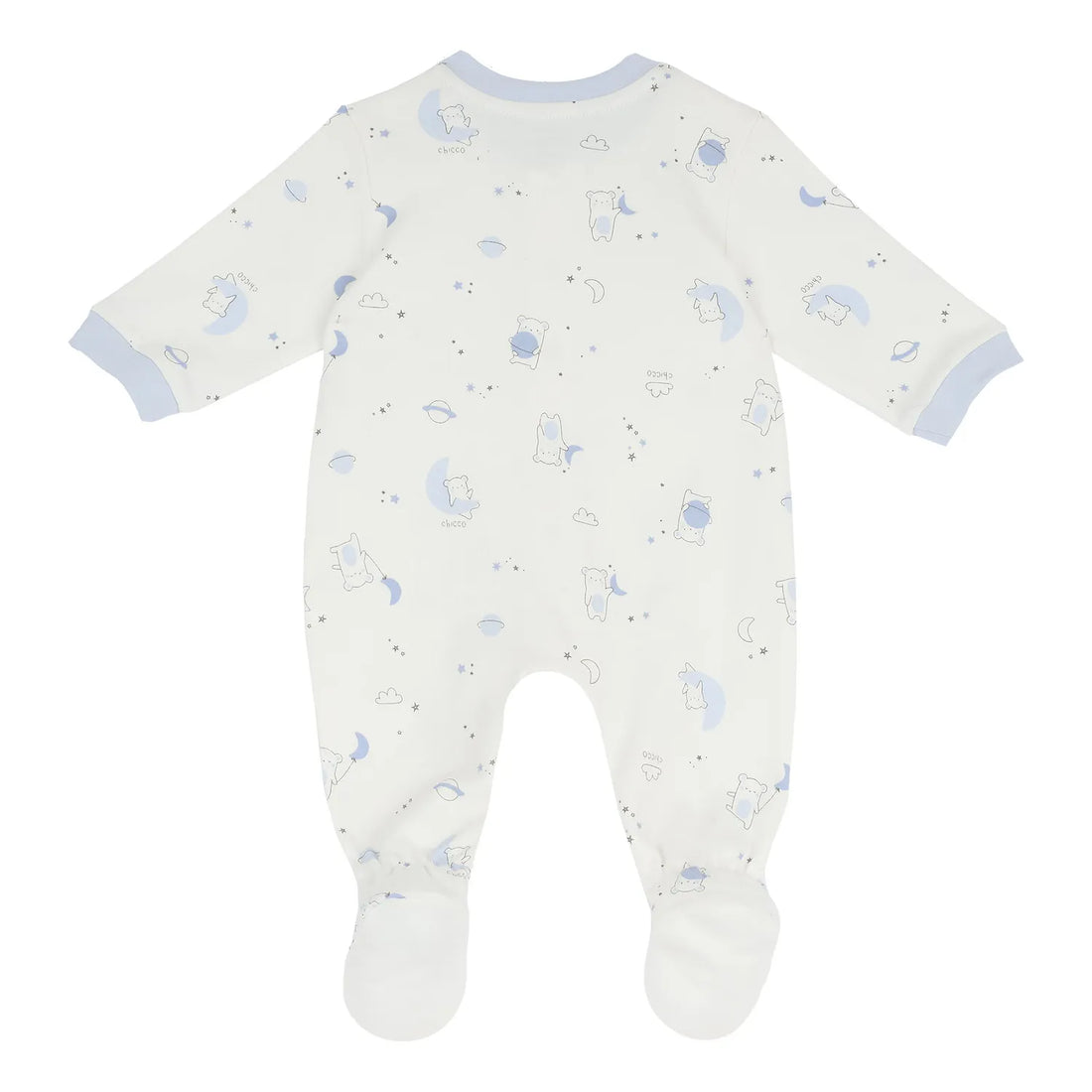Girls Printed Cotton Front Opening Babysuit