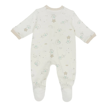 Girls Printed Cotton Front Opening Babysuit