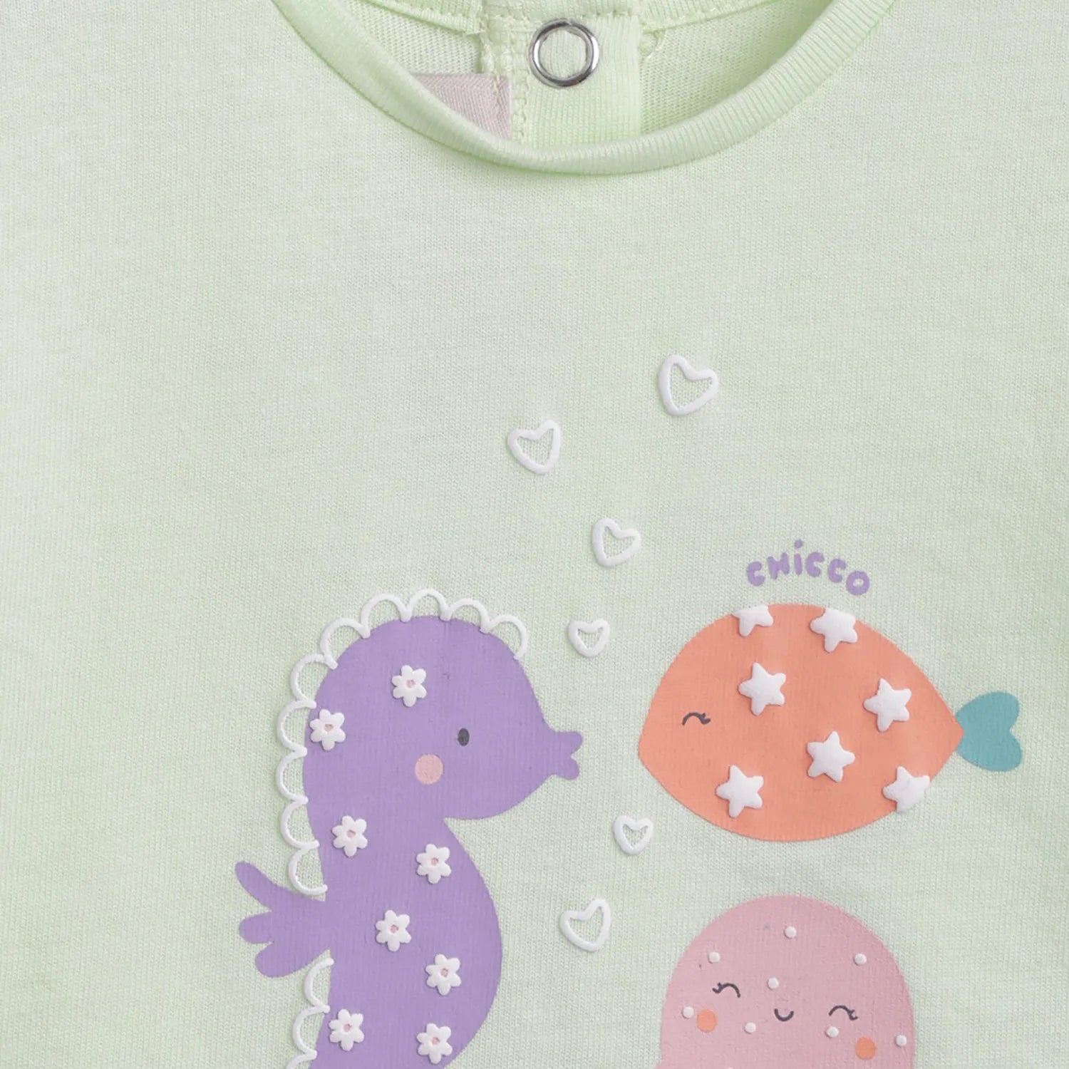 Girls Printed Cotton T-Shirt With Shorts