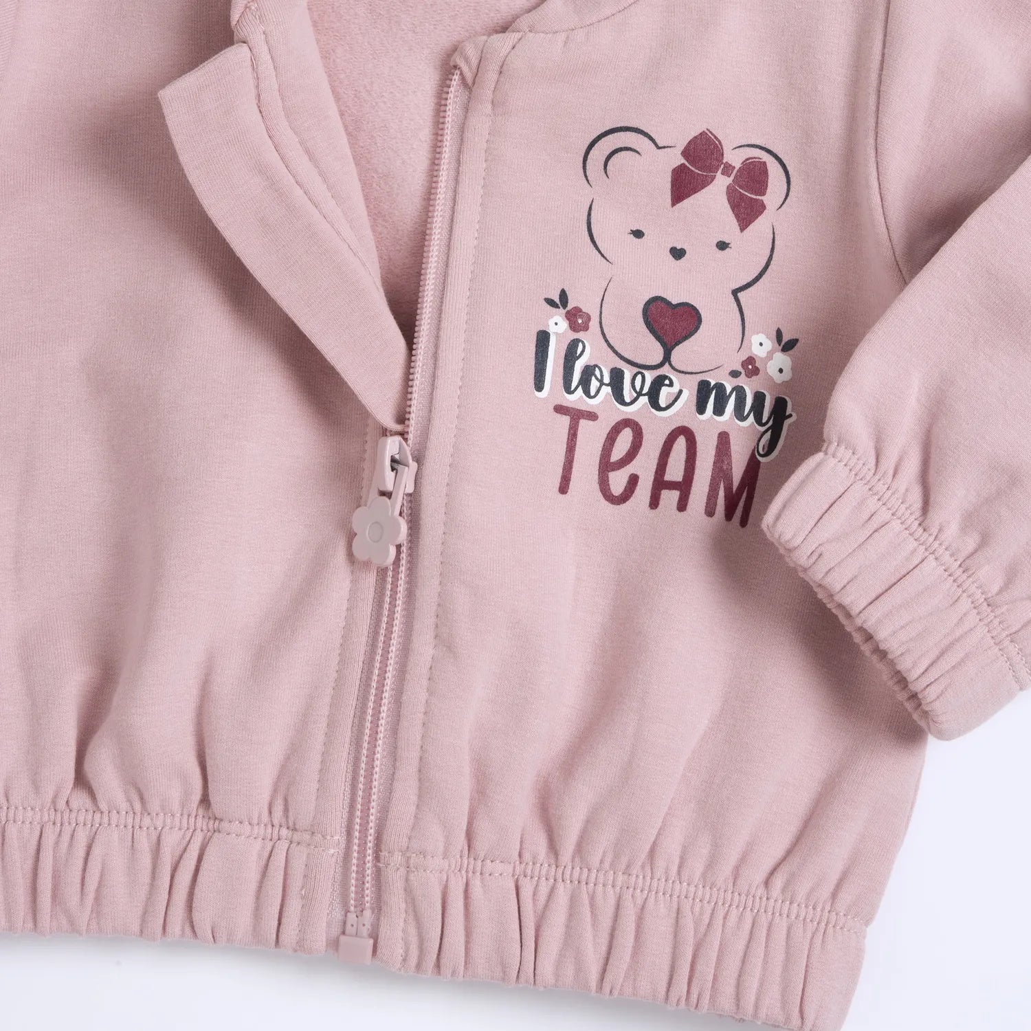 Girls Printed Fleece Sweatshirt