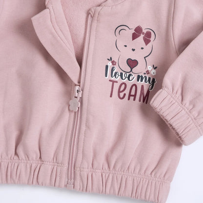 Girls Printed Fleece Sweatshirt