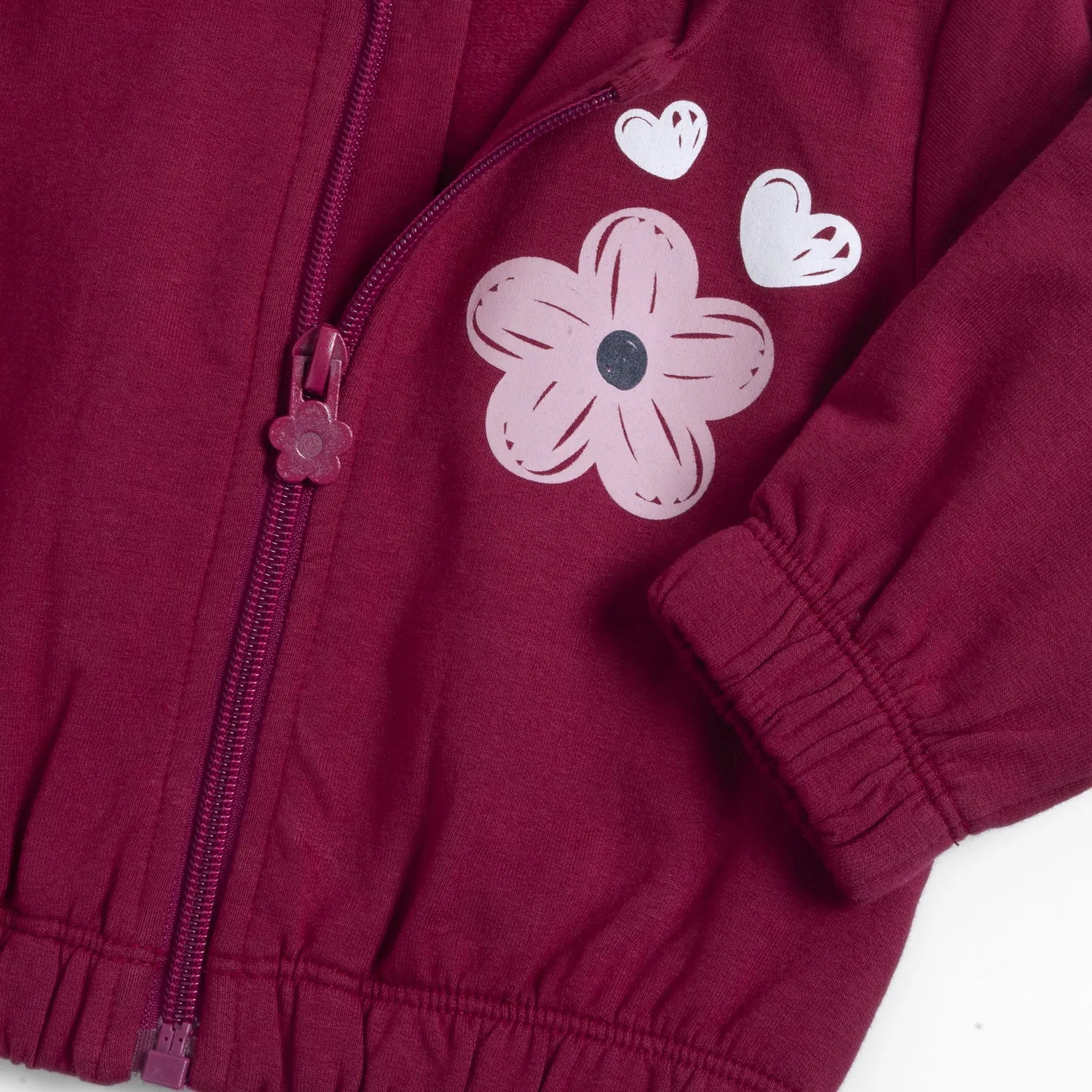 Girls Printed Fleece Sweatshirt