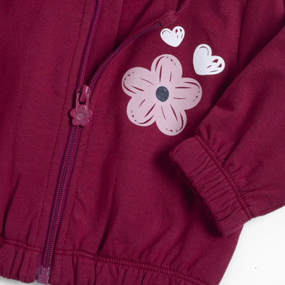 Girls Printed Fleece Sweatshirt