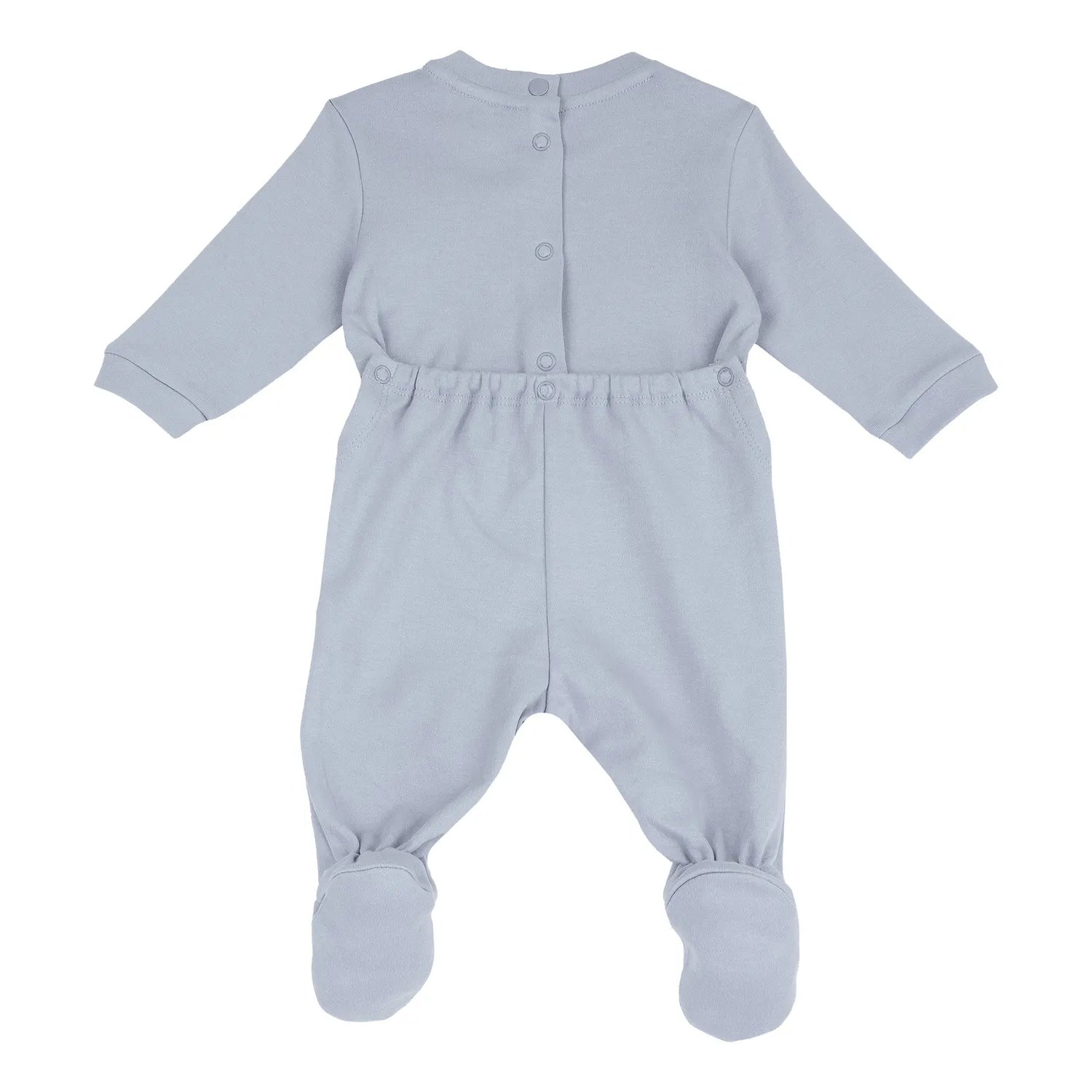 Girls Printed Interlock Nappy Opening Babysuit