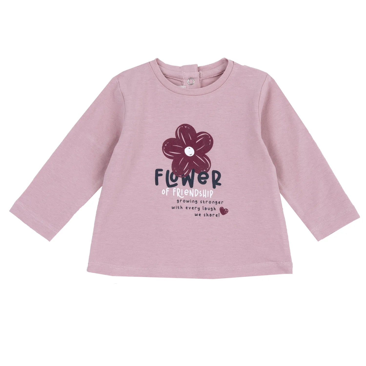 Girls Printed Long Sleeve Knitted T-shirt