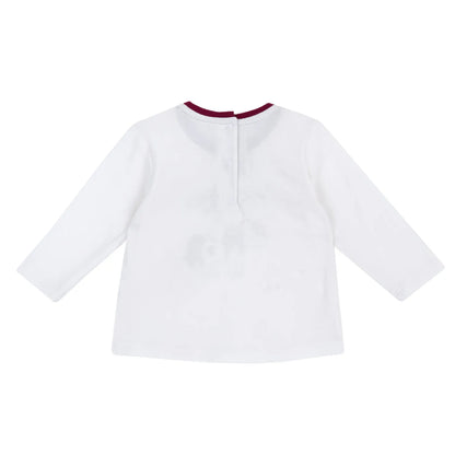 Girls Printed Long Sleeve Knitted T-shirt