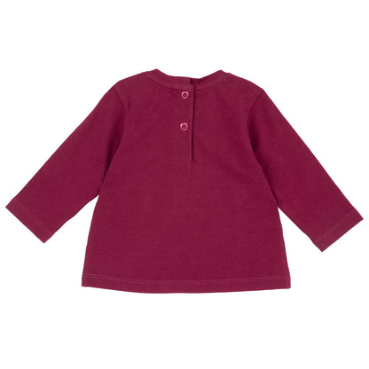Girls Printed Long Sleeve Knitted T-shirt