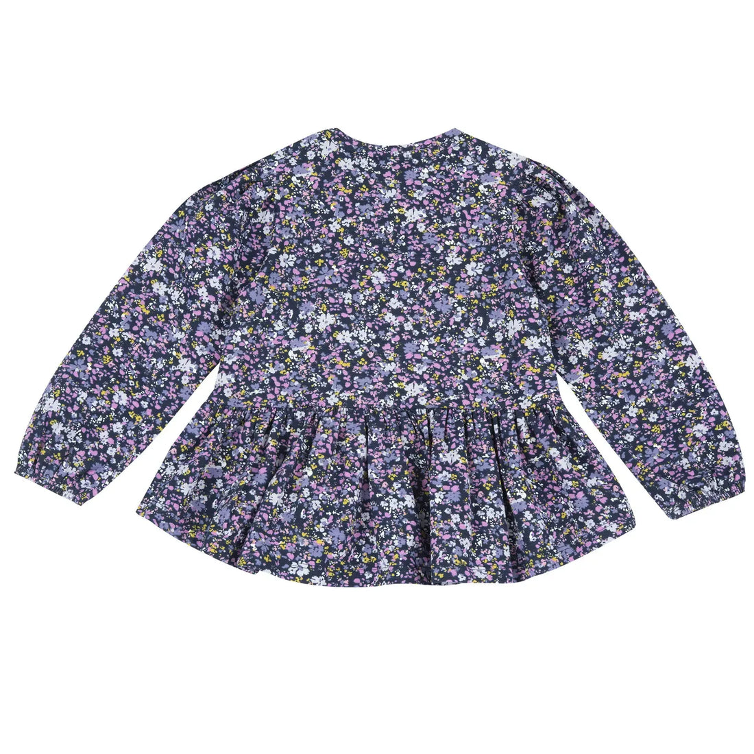 Girls Purple Printed Long Sleeve Top