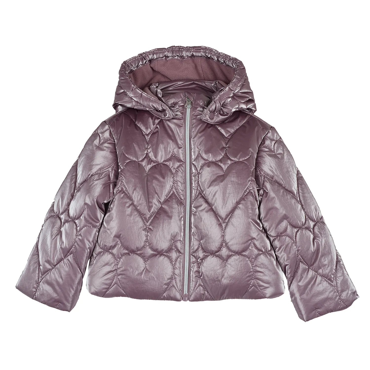 Girls Self Design Nylon Jacket