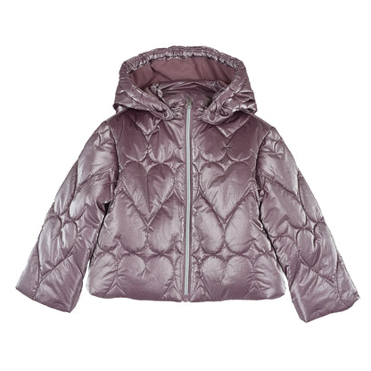 Girls Self Design Nylon Jacket