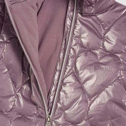 Girls Self Design Nylon Jacket
