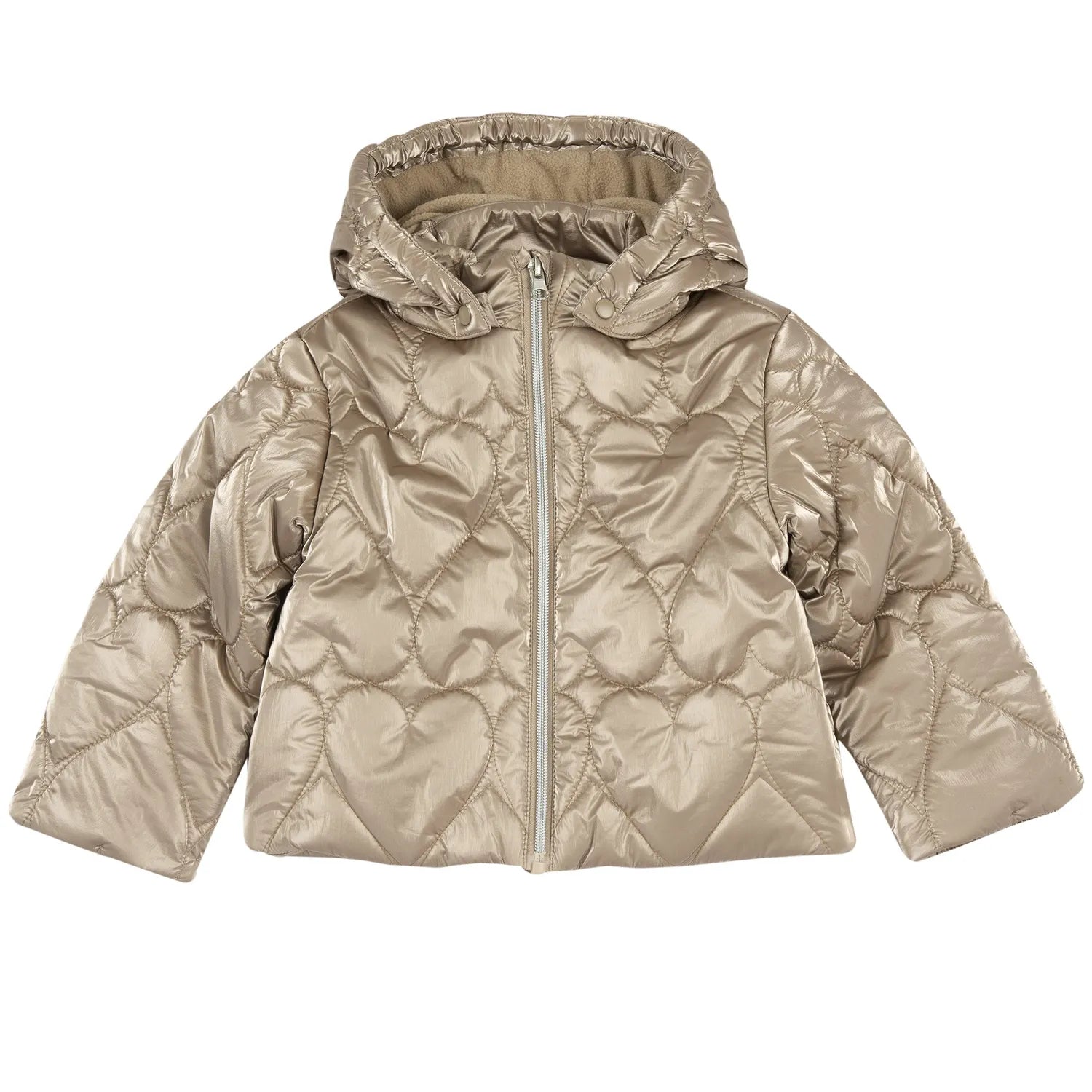 Girls Self Design Nylon Jacket