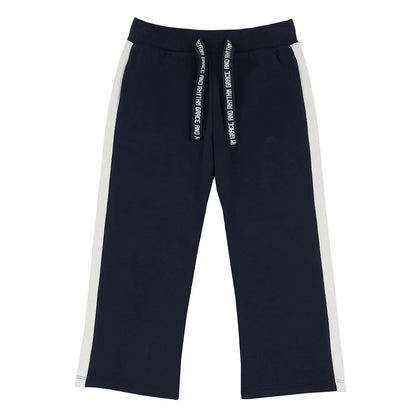 Girls Solid Drawstring Trouser