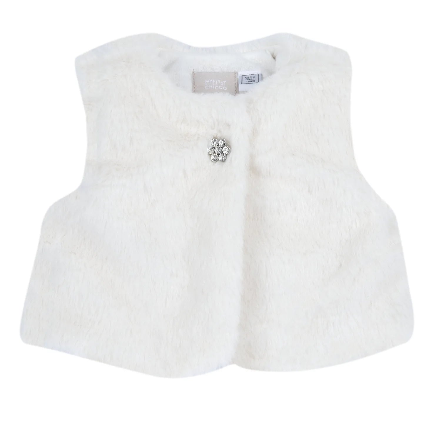 Girls Solid Woven Waistcoat