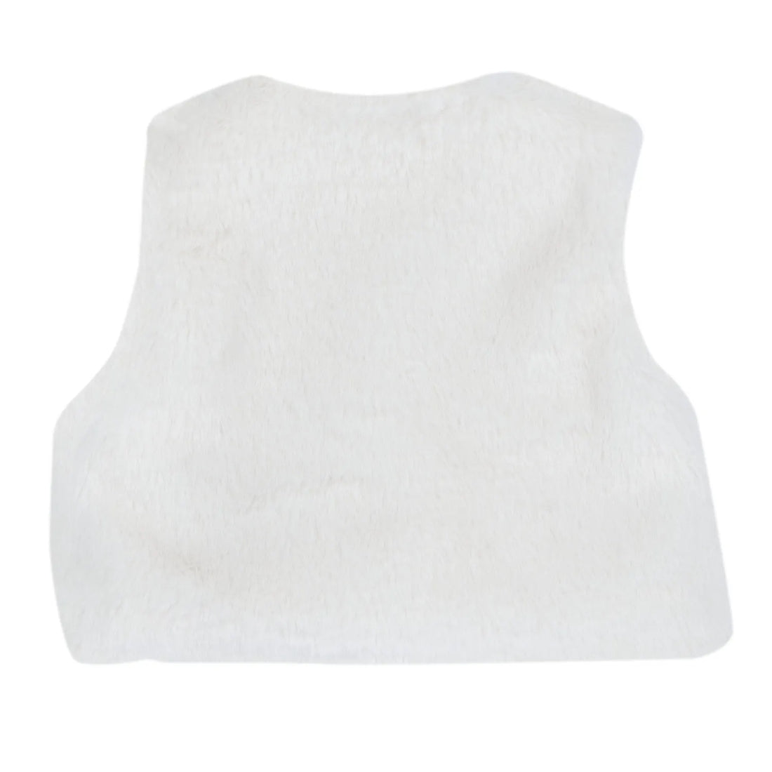 Girls Solid Woven Waistcoat