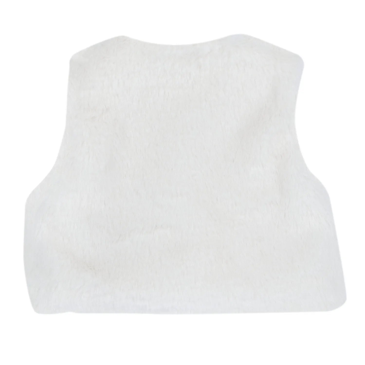 Girls Solid Woven Waistcoat