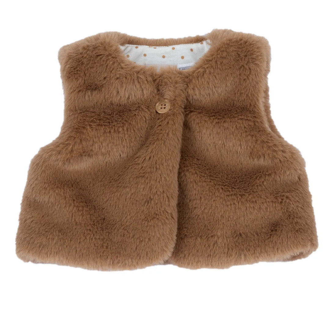 Girls Solid Woven Waistcoat