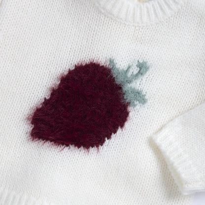 Girls White Embroidered Pullover