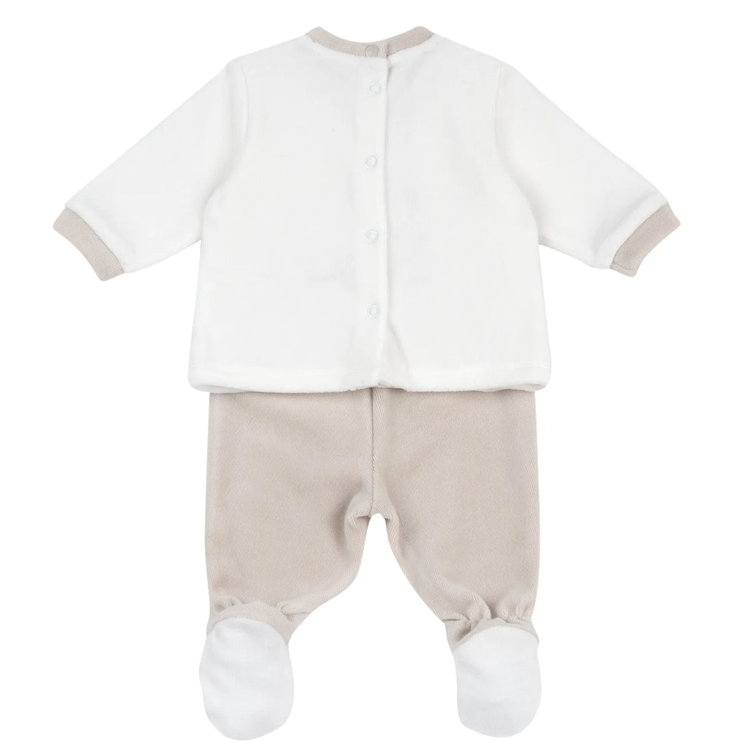 Infants Bronze Embroidered Smock with Legging