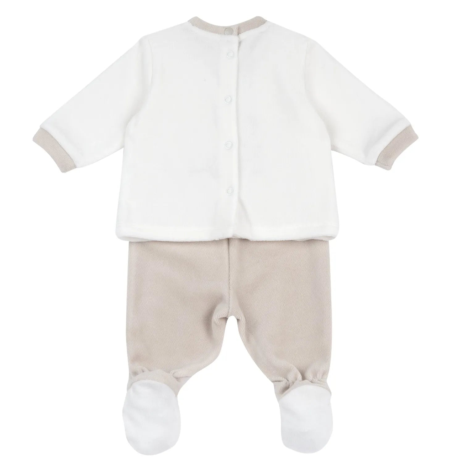 Infants Bronze Embroidered Smock with Legging
