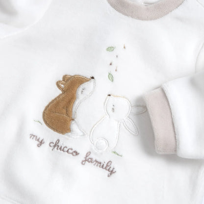 Infants Bronze Embroidered Smock with Legging