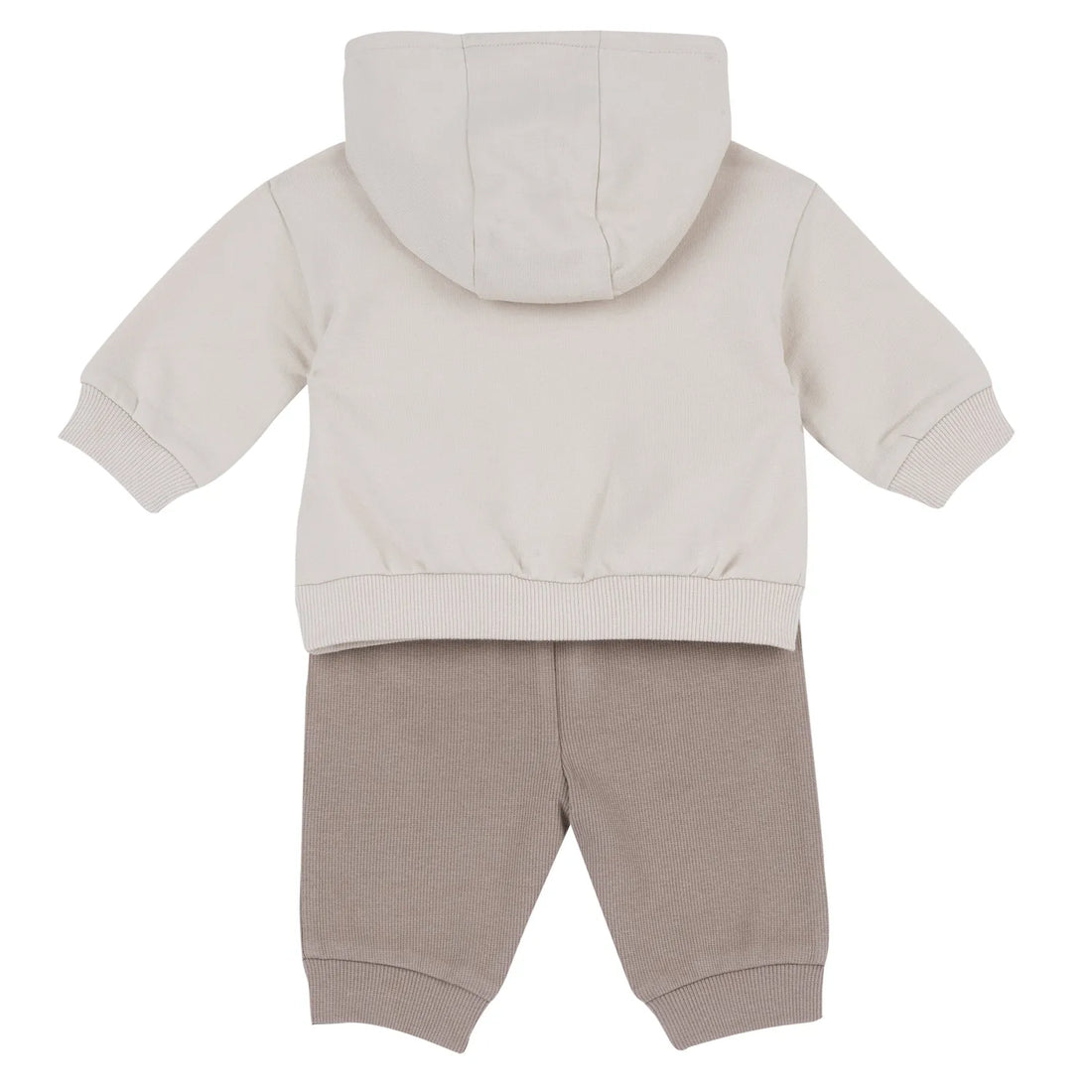 Infants Dark Natural Printed Sweatshirt with Long Trouser