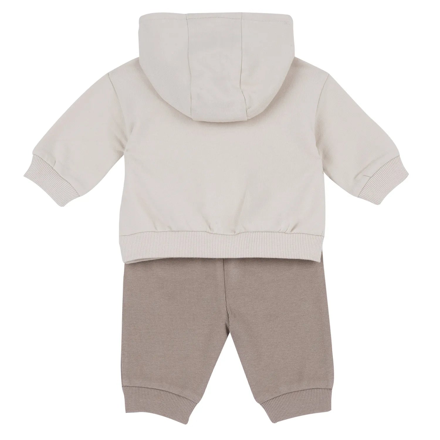 Infants Dark Natural Printed Sweatshirt with Long Trouser