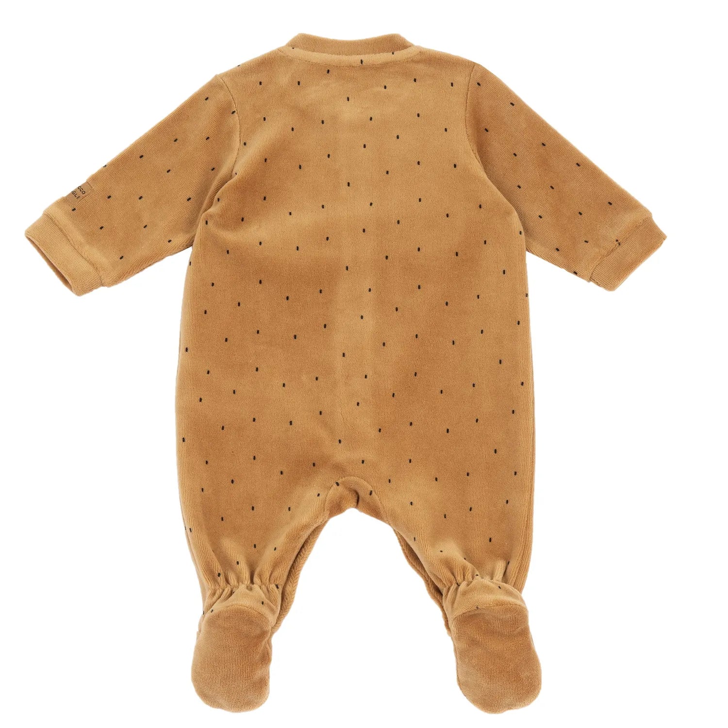 Infants Printed Velour Front Opening Babysuit