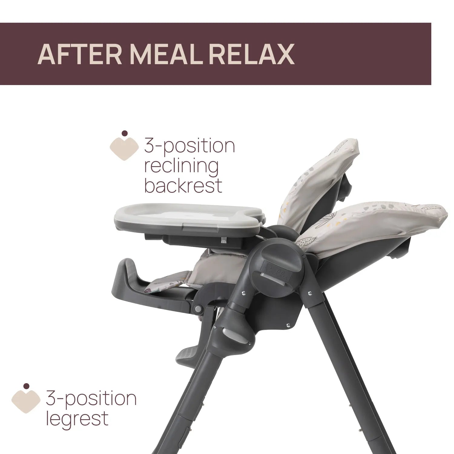 Polly Easy High Chair Woodland