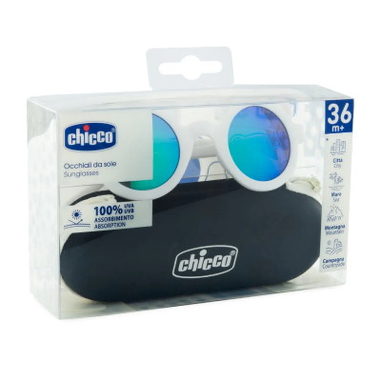 Sunglasses Cream Mirror Lenses 36 Months+