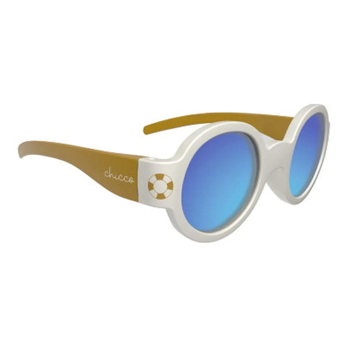 Sunglasses White Mirror Lenses 0 Months+