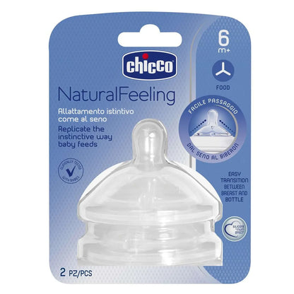 Teats Natural Feeling 6M+ Food Flow 2 Pcs