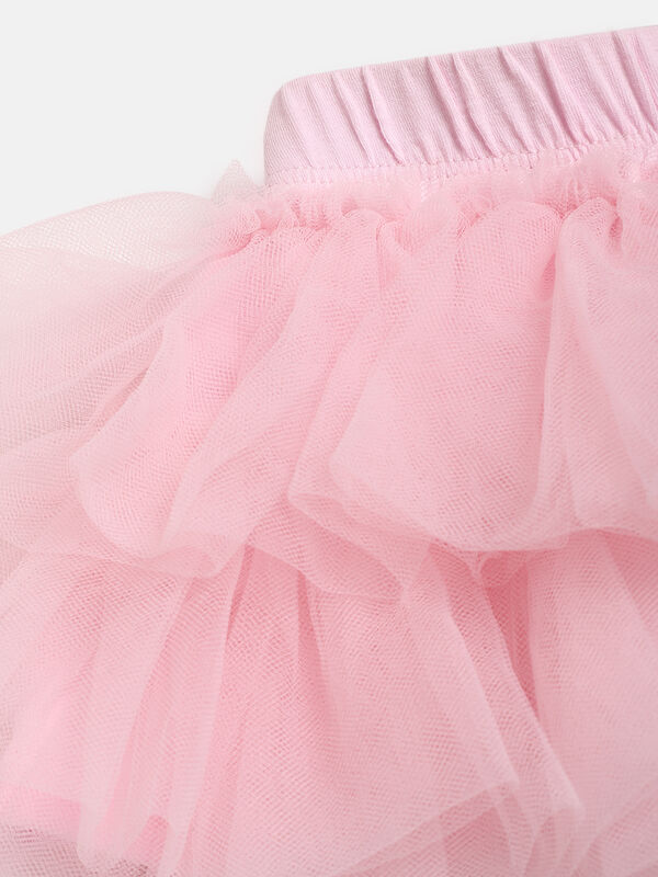 Girls Light Pink Knitted Skirt image number null