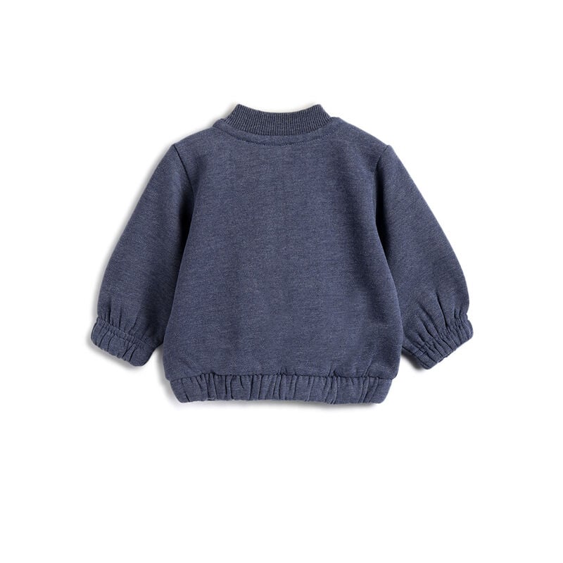 Boys Grey Printed Sweatshirt image number 1